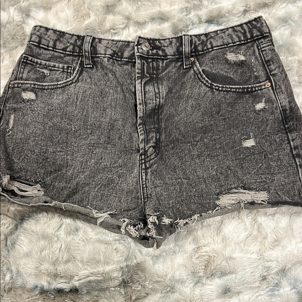 Wild Fable Charcoal Distressed Jean Shorts